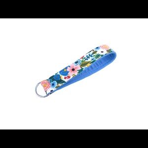keychain - key fob wristlet floral  HANDMADE